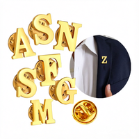 Boutons de manchette personnalisés en métal plaqué or brillant à faible MOQ, avec monogramme et initiale, pour hommes