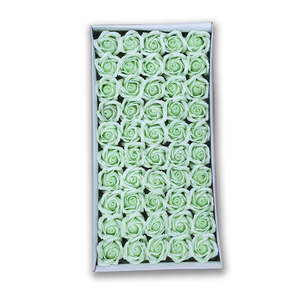 50pcs 4.5cm Diameter 3-Layer Handcrafted Environment-Friendly Plastic Flower <b>Soap</b> <b>Roses</b> for Wedding Valentine's Day Graduation - Product Image 4