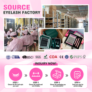Precio de fábrica, logotipo personalizado, pestañas postizas de doble capa hechas a <span class=keywords><strong>mano</strong></span> con banda ancha en forma de D de 8-16 mm, kit de pestañas DIY con segmentos magnéticos en caja. - Product Image 5