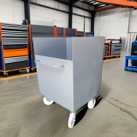 Chariot benne basculante en acier galvanisé sur mesure pour la gestion des déchets en usine et atelier, fabrication OEM en petites séries