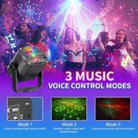 Lampes de fête laser YSH, lumière disco LED RGB, lumière stroboscopique DJ, lumières de club. avec télécommande pour décorations de Noël et d'Halloween