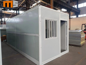 Prefab 20ft 40ft gấp nhanh chóng xây dựng nhỏ mô-đun container văn phòng nhà Container có thể gập lại nhỏ thép container nhà - Product Image 6