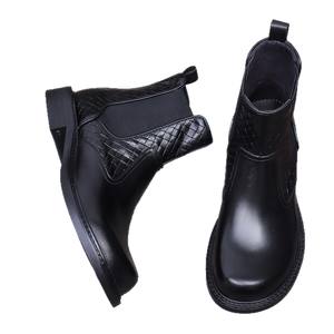 Bottes en cuir pour hommes sur mesure de haute qualité avec semelles en caoutchouc, élégantes pour les occasions professionnelles, chaussures en cuir - Product Image 5