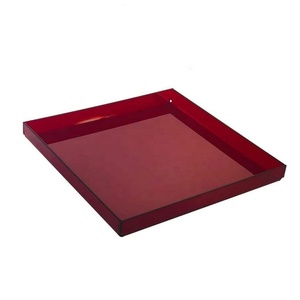 Glossy Black Acrylic <strong>Butler</strong> <strong>Tray</strong> Black Acrylic <strong>Trays</strong> Acrylic Tea <strong>Tray</strong> - Product Image 6