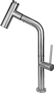 Robinet extractible en acier inoxydable et matériau de la vanne en céramique avec surface brossée nickelée Origine Chine - Product Image 3