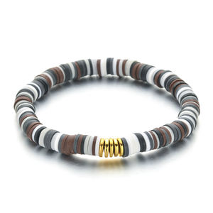 Bijoux européens et américains de Style bohème, Bracelet en argile multicolore, Bracelet en <span class=keywords><strong>poterie</strong></span> douce, vente en gros - Product Image 5