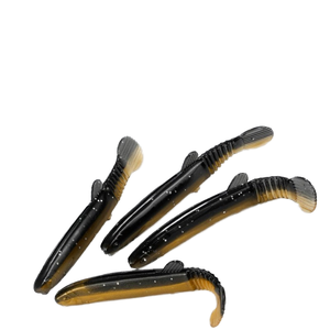 Pool Edge Señuelo Simulación Loach Cebo suave Pesca <span class=keywords><strong>de</strong></span> lubina Cabeza <span class=keywords><strong>de</strong></span> plomo Gancho Pez mandarín T-tail Gusano suave - Product Image 1