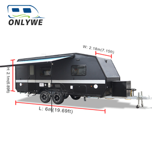 ONLYWE Remolque de Camping Todoterreno Popular, Remolque Todoterreno 4x4 con Estructura de Aluminio, Camper Van, Remolque Overland - Product Image 3