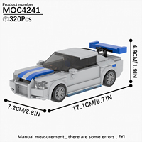 Voitures de ville MOC, collection de voitures RC, modèle de voiture en plastique, ensembles de blocs de construction, cadeau pour enfants, jouets MOC4241