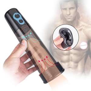 Pompa Pembesar Bergetar Silikon untuk Pria Mainan Seks Dewasa Cangkir Masturbasi Pompa Vakum Masturbator Pria Model YQ-D12 OEM - Product Image 6