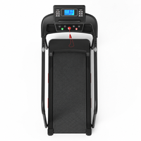 Tapis de marche pour la maison, machine d'exercice pour seniors, capacité 120 kg, 12 programmes, main courante antidérapante, grosses touches, marche en intérieur