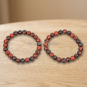 Fournisseur de pendentifs sculptés en obsidienne mahogany, pierres de cristal, cercle d'énergie Reiki, provenant du Gujarat, en vente - Product Image 1