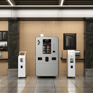 全自動Bean-to-Cupロボットコーヒー自动贩売机タッチスクリーンコインとQRコード支払いシステムでパーティー - Product Image 3
