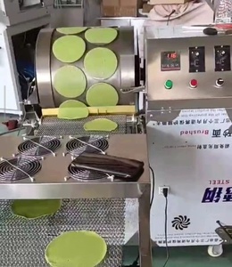 Hoàn toàn tự động 220V lớp bánh crepe Maker Pancake Pastry <span class=keywords><strong>Making</strong></span> <span class=keywords><strong>Machine</strong></span> với động cơ thành phần cốt lõi cho sản xuất sản phẩm ngũ cốc - Product Image 5