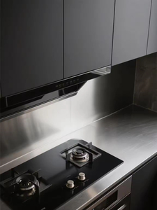 Gabinete de Cocina de Lujo de Estilo Moderno Personalizado con Isla de Acero Inoxidable, Integración Perfecta para Espacios de Cocina de Lujo - Product Image 6