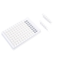 Bioland Plaque Elisa / Plaques immunologiques transparentes à fond plat à 96 puits, bande de plaques immunologiques à 12 puits PT06-12ID