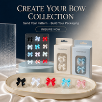Kit d'acupression avec graines auriculaires colorées en forme de nœud pour suppléments auriculaires, emballage certifié RoHS CE, durée de conservation de 3 ans