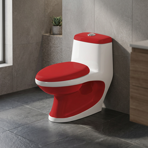 Inodoro de Cerámica de Una Pieza con Sifón, Estilo Europeo, de Montaje en el Suelo, con Doble Descarga, para Baños de Lujo y Uso en Exteriores - Product Image 3