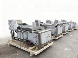 Machine à frire continue de petite capacité, machine à frire à bande transporteuse pour nuggets de poulet, restauration rapide - Product Image 3
