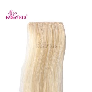 Extensiones de Cabello Humano Remy Real con Cinta Adhesiva Ultrafina de PU KSWIGS, Cinta Adhesiva Fuerte Reutilizable de Larga Duración - Product Image 1