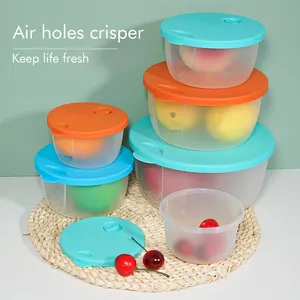 700ML Hot Selling Factory Price Small size PP Round Microwave food storage container seal crisper