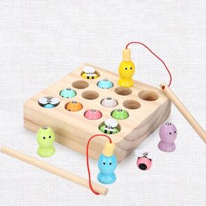 Jouets de pêche magnétiques en bois pour enfants de 3, 4 et 5 ans, superbes cadeaux pour les tout-petits - Product Image 1