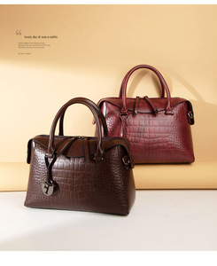 New Style Crocodile-Patterned Zipper PU Material Large Capacity <b>Pillow</b> Shape Fashion Trendy Women's <b>Shoulder</b> Handbag Factory - Product Image 6