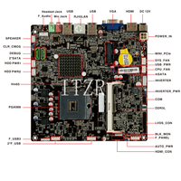 ITZR工厂HM65主板17*17厘米迷你itx PGA988支持2/3代英特尔酷睿i3 i5 i7