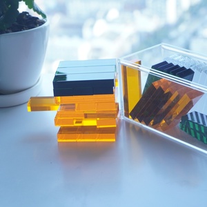 Bloques de Construcción Acrílicos Populares, Juego de Torres, Juguetes Educativos de Apilamiento para Niños, para el Hogar - Product Image 3