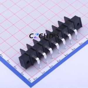 KF35RM-8.25-7P Barrier Terminal Block Bent Lead Through Hole,P=8.25mm Connector Two Sides 8.25mm 1x7P Right Angle Pin - Product Image 2