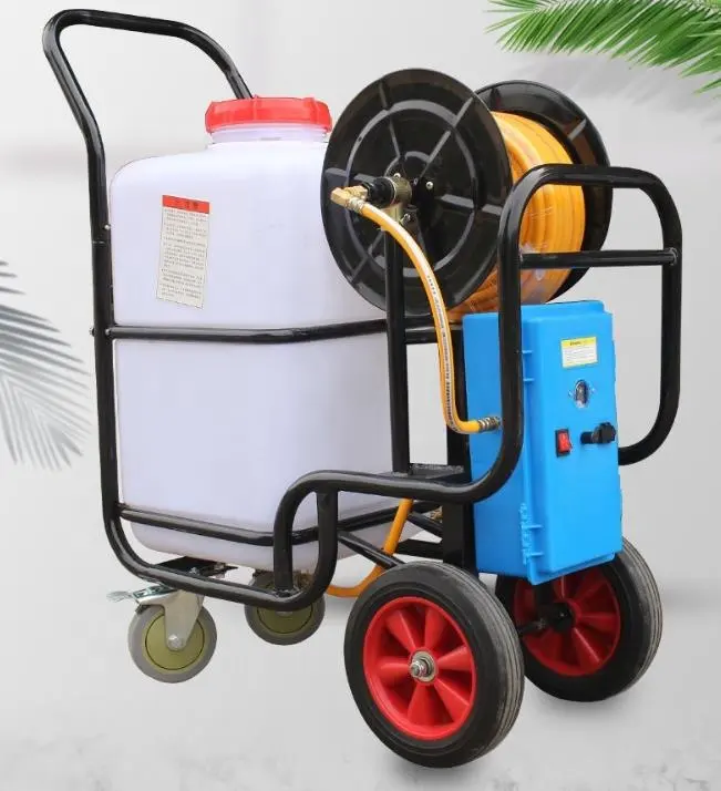 Hand propelled 60L small electric agricultural spray pump machine double pump sprayer