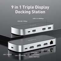 Hub USB Type-C PULWTOP, station d'accueil Type-C avec HDMI + USB3.0 + alimentation PD, chargeur USB-C vers USB, adaptateur pour ordinateur portable
