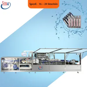 Máquina automática de enchimento e selagem de líquidos para frascos de ampola de plástico com 15 cabeças