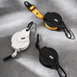 <span class=keywords><strong>Corde</strong></span> <span class=keywords><strong>à</strong></span> <span class=keywords><strong>linge</strong></span> portable avec 34 boucles anti-vent, <span class=keywords><strong>enrouleur</strong></span> automatique de type cerf-volant, 3,6 m, sangle en polyester durable pour le voyage et le camping - Product Image 6
