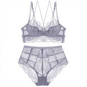 Nuevo sujetador push-up de encaje ultrafino de ganchillo 2026 estilo europeo-americano, sexy, reductor de busto, con doble botonadura y efecto anticaída. - Product Image 2