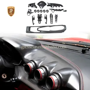 Lüks oto İç dekorasyon aksesuarları araba klima kontrol paneli kapak İç Ferrari F12