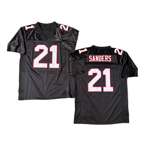 Maillot de rugby vintage pour homme, style cousu, 4 <span class=keywords><strong>Brett</strong></span> Favre, 7 <span class=keywords><strong>Michael</strong></span> Vick, 10 Steve Bartkowski, 21 Deion Sanders, tailles S à 3XL - Product Image 5