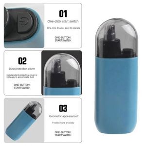 Tondeuse à poils de nez, rechargeable par USB, lames à double tranchant, en alliage de zinc, écologique, portable, mini kit d'entretien du visage pour hommes - Product Image 5