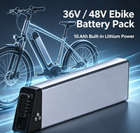 Batterie de vélo électrique au lithium 36V 10.4Ah série Parrot, batterie amovible de remplacement pour VTT électrique, IP65 UN38.3, fabrication OEM