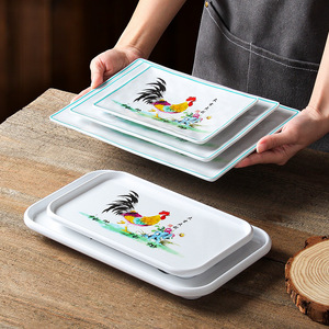 Xiangyuan <b>melamine</b> tableware <b>plates</b>, commercial imitation porcelain creative dish <b>plates</b>, restaurant cold dish <b>plates</b>, hot pot - Product Image 3