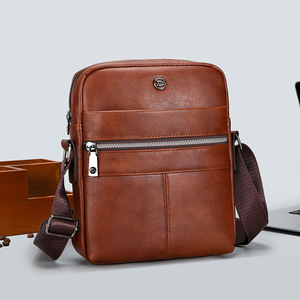 Nouveau sac à bandoulière en cuir PU, petit sac à main, sac bandoulière, sac messager en cuir pour homme, usage quotidien - Product Image 2