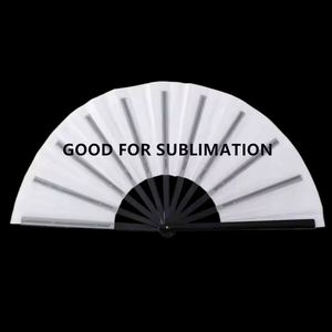Éventails à claquer personnalisés pour la promotion, grands, vierges pour sublimation, pour la danse en ligne, vente en gros - Product Image 6