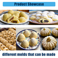 SV-208 Machine automatique haute efficacité pour le remplissage de maamoul aux dattes, moules à motifs variés disponibles, équipement de production pour boulangerie arabe