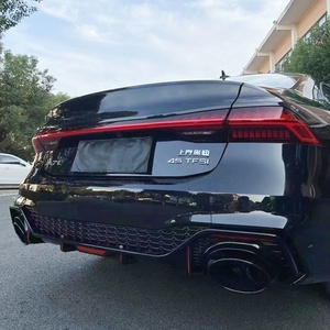 Body kit 2019-2024 <span class=keywords><strong>RS7</strong></span> <span class=keywords><strong>Diffuser</strong></span> belakang serat karbon hitam untuk audi <span class=keywords><strong>A7</strong></span> C8 upgrade ke <span class=keywords><strong>RS7</strong></span> Spoiler belakang dengan pipa ekor - Product Image 3