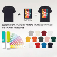 T-shirt vierge en coton pur 230 g/m² épais, délavé à l'acide, unisexe, style streetwear, hip-hop, personnalisable par impression par transfert thermique