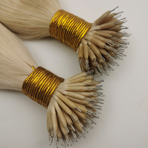 Extensiones de cabello humano Remy virgen Nano Tip de 16-24 pulgadas para mujeres Keratin Micro Loop Extensiones de cabello humano de alta calidad - Product Image 2