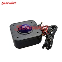 Nouvelle Arrivée de Haute Qualité : Trackball Vertical en Plastique LED PS2 de 4,5 Pouces pour Machine de Jeu d'Arcade (Compatible Anglais)