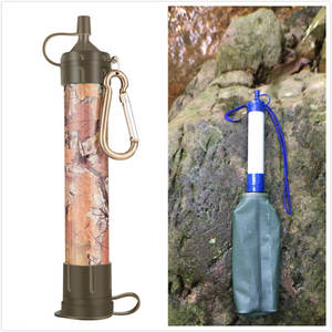Outdoor Emergency Survival Drinkwater Kit Persoonlijke Water Filter Uf Membraan Waterzuiveraar Stro Verwijderen Bacteriën - Product Image 4