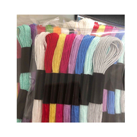 Fil de soie en coton multicouleurs, 40 pièces, pour broder à la main
