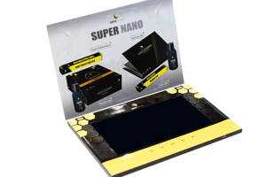 Custom 10 Inch Ips Lcd Hd Scherm Digitaal Videoboek Papier Lcd <span class=keywords><strong>Video</strong></span> Wenskaart Met Muziek Cross Angel Stijl - Product Image 2